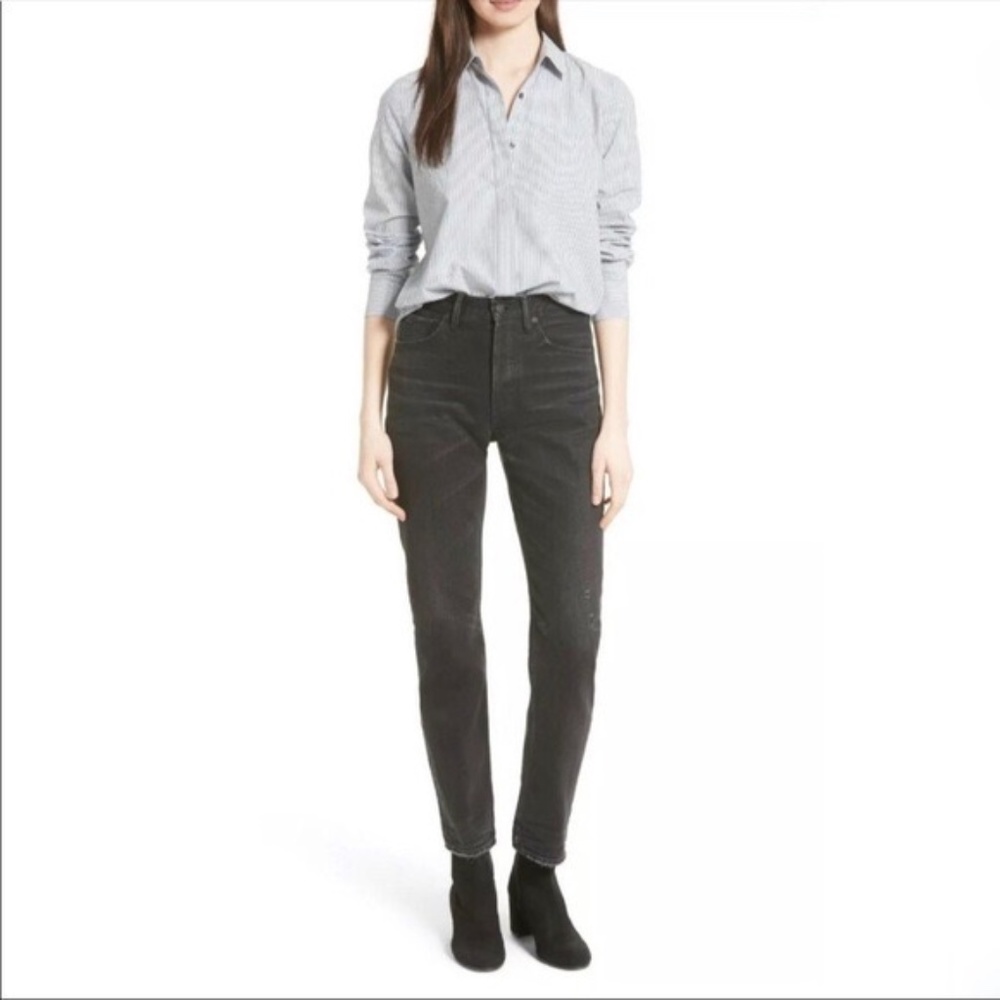 Vince High Waisted Vintage Straight Jeans